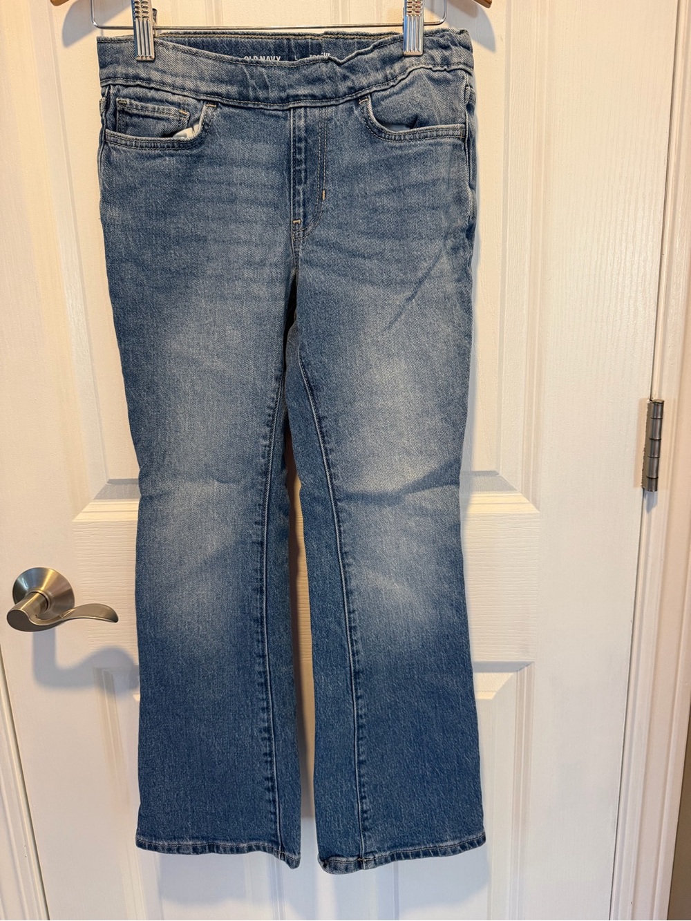 Old Navy Girls Light Wash Jeans, Adjustable Waist